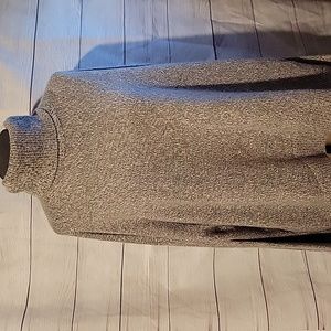 Lafayette 148 New York Gray Turtleneck Sweater
